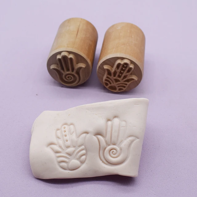 Tampons en argile pour la texture de la poterie Outils en