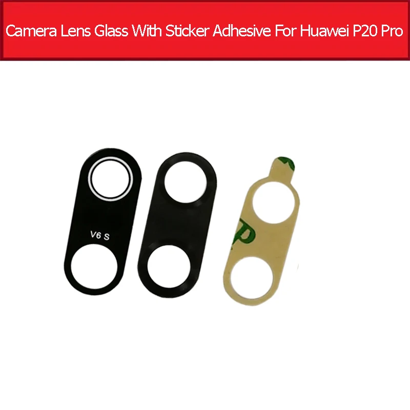 Объектив задней камеры для huawei P20 Pro Lite EML-L09 EML-L22 EML-L29 сзади Камера крышка объектива+ клей Стикеры Замена