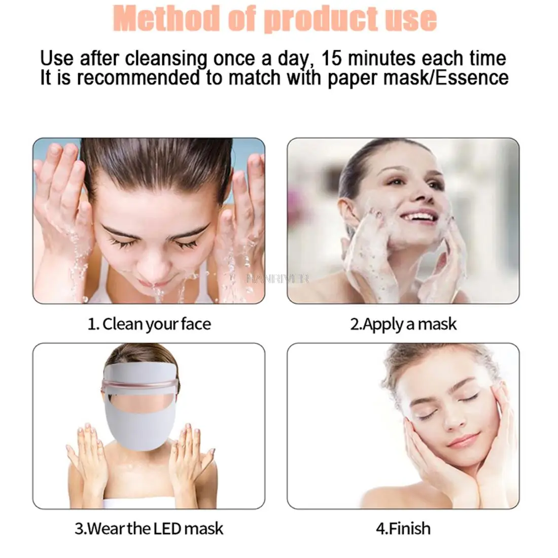 Led Masker Huidverjonging Gezichtsverzorging Gezicht Aanscherping Photon Lichttherapie Masker Anti-Aging Anti-Rimpel