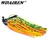 1Pcs Spinner Silicone Skirt Fishing Lure 7g 10g 14g Metal Sequin Beard Bass Pike Spinner bait With Jig Anti hanging Hooks Tackle ► Photo 1/6