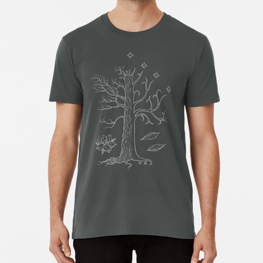 

The White Tree of Gondor T shirt gondor lord of the rings tree white tree tolkien lore silmarillion minas tirith mythical