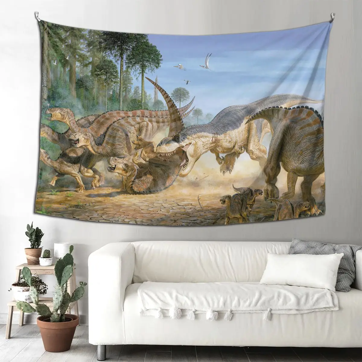Animal Dinosaurs Tapestry Wall Hanging Hippie Fabric Wall Tapestry Dinosaur Art Blanket Room