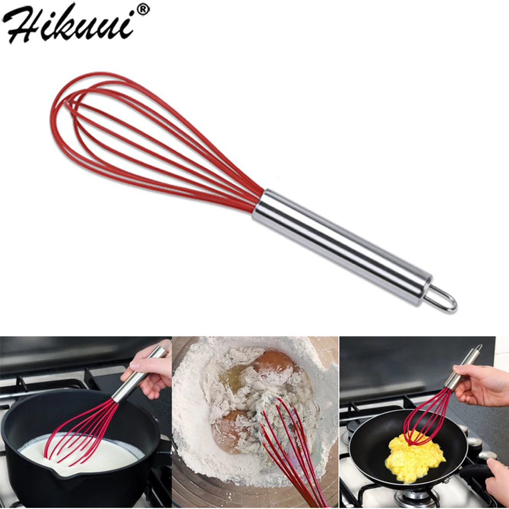 Silicone Egg Beaters Kitchen Tools Hand Egg Mixer Cooking Foamer Wisk