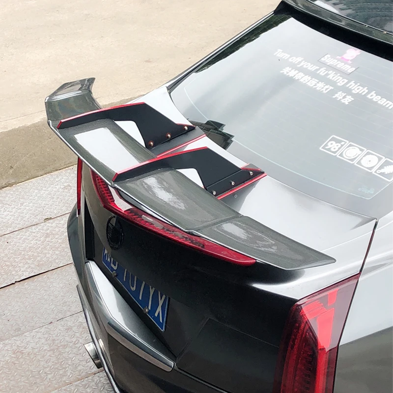 Автомобильный Стайлинг для Cadillac 2006-2018 ATSL CTS XTS спойлер из углеродного волокна