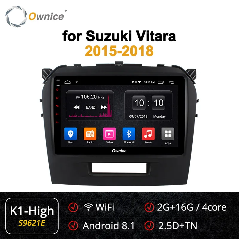 S9621 K1-High Ownice k3 k5 k6 8 ядерный Android 9,0 автомобильный Радио DVD для Suzuki Grand Vitara- автомобильный Радио плеер 4 Гб ram 64 Гб rom 4G LTE DVR - Цвет: S9621 K1-High