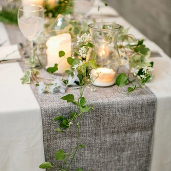 

Imitation Linen Table Runners Table Decoration for Home Party Wedding Christmas Decorations Table Runner Cloth Runners Modern