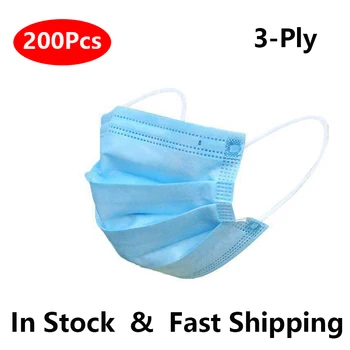 

3 Layers Mask Dust Protection Masks ffp3 Disposable Party Face Masks Elastic Ear Loop Disposable Dust Filter Safety Mask