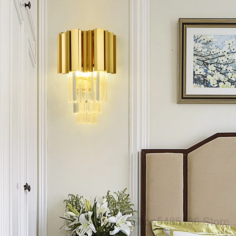 Modern Metal Wall Sconce Light Lighting Fixture Lampshape Bedroom Bedside Home 