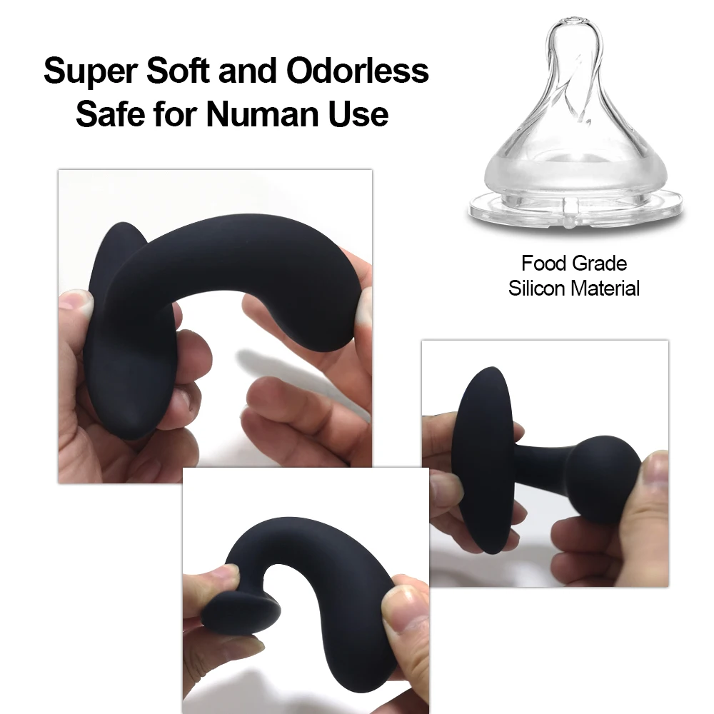 3 Silicone Anal Plugs Training Set Bullet Dildo Vibrator Anal Sex Toys For Woman Male Prostate