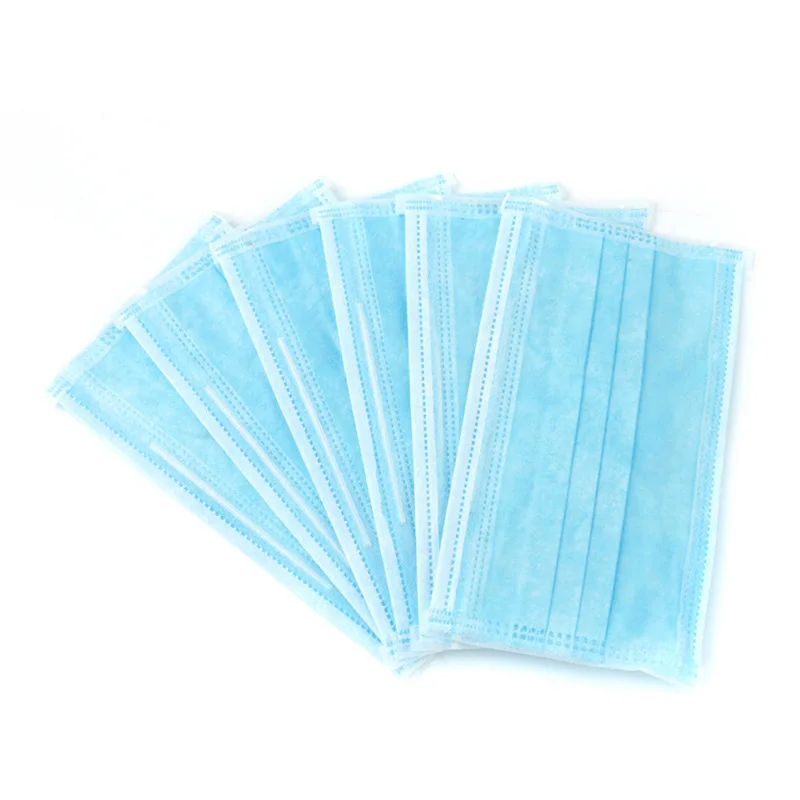

50 pcs Face Masks Three Layers Of Protection Disposable Anti-Dust Surgical Medical Earloops Masks Free Shipping Fast logistics