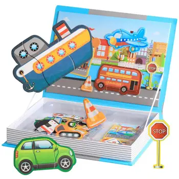 

Jigsaw Toy For Kids Magnetic Puzzle Sheet Cartoon Animal Science And Education Puzzle Game Parent-child Time Educational Toys