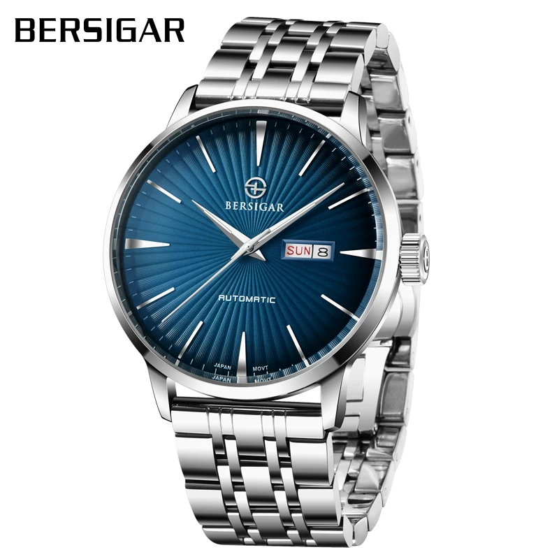 BERSIGAR Automatico degli uomini di Orologi Meccanici Impermeabile 30M Moda  casual di Affari In Acciaio Inox Orologio saat Relogio Masculino|Mechanical  Watches| - AliExpress