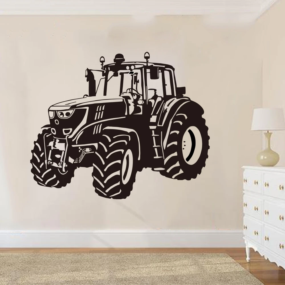 Personalised Cartoon Tractor Sticker Boys Bedroom Wall Art Farm Decal Nursary Personalised Cartoon Tractor Sticker Boys Bedroom Wall Art Farm Decal Nursary