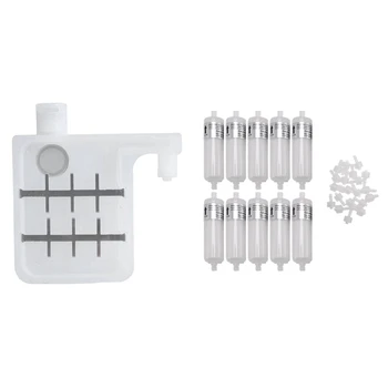 

Big Ink Damper 15x Eco Solvent Plotter Printer DX4 DX5 for Roland SJ1000 & 10PCS Capsule Ink Filter for Solvent Printer