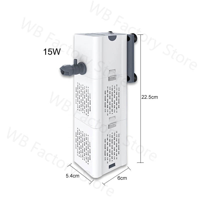 Mikqky Luftheber Filter, Leiser Mini Aquarium Filter 3 In 1, für