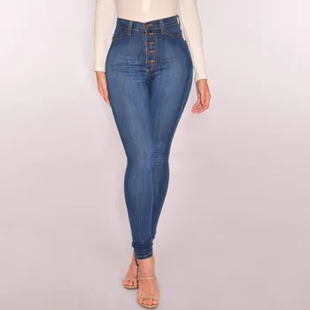 

Vintage ladies boyfriend jeans for women mom high waisted jeans Stretch Slim casual pencil trousers korean streetwear denim pant