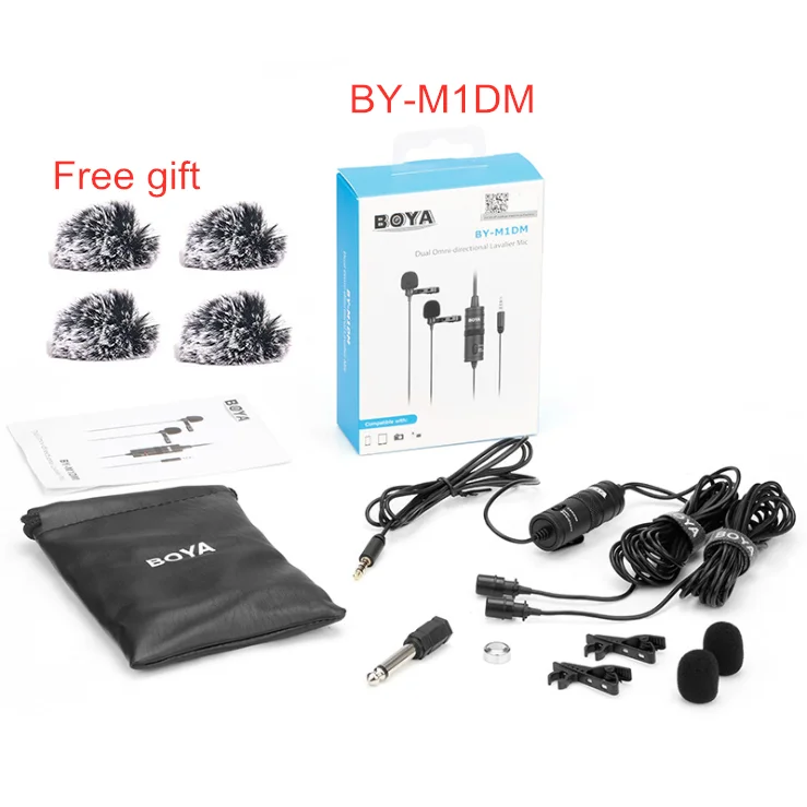BOYA M1DM Микрофон проводной для камеры смартфон конденсаторный микрофон Запись голоса студия для iPhone для Canon MIC 3,5 мм