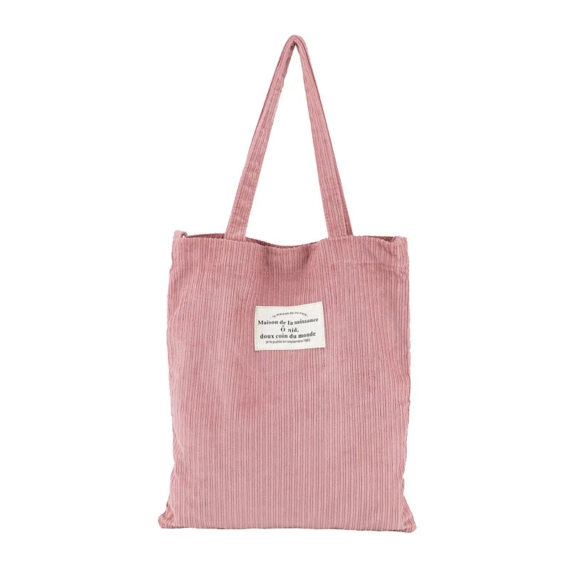 

Canvas Woman Bags Female Student Simple Shoulder Bag