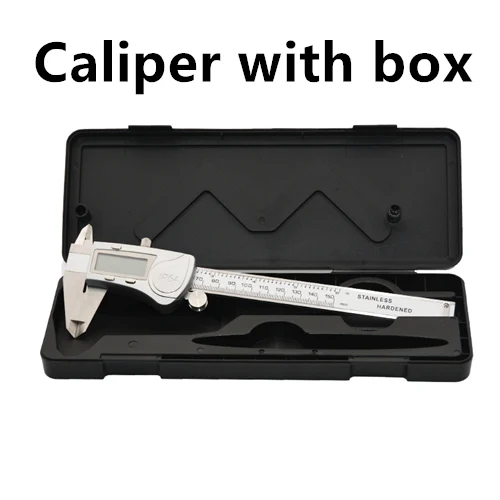 caliper with box Электронный цифровой штангенциркуль 150 мм водонепроницаемый IP54 цифровой штангенциркуль микрометр Калибр из нержавеющей стали штангенциркуль измерительный инструмент - Цвет: caliper with box