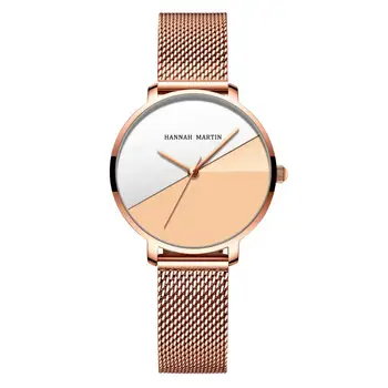 

Women's Watch Japan Movement Quartz Watch Simple bracelet Waterproof Rose Gold Rvs Mesh Ladies watch relogio feminino