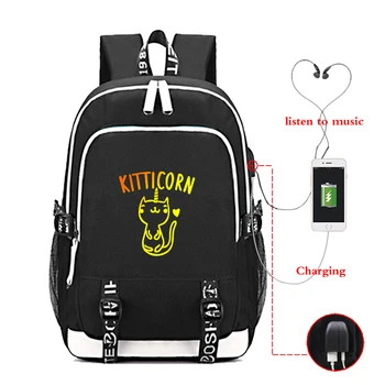 

Beautiful DAB Unicorn USB Charge School Bags Students School Backpack Fashion High Quality Practicality Teens Daily Backpack
