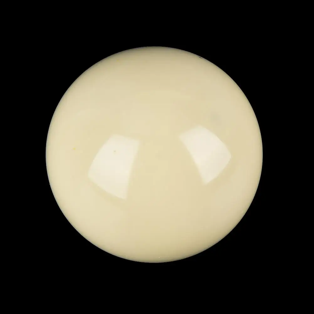 New 57.2mm White Billiard 2 1/16" Cue Ball Snooker Pool Table Training Spot Cue Ball 2 Diameter 1/4" Nine-ball