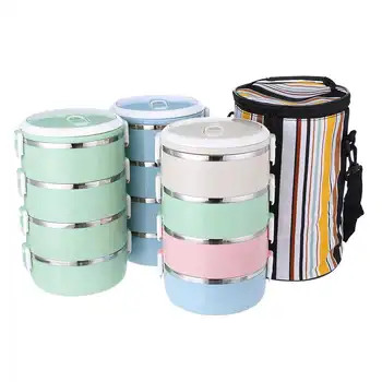 

New Lunchbox Leakproof Lunch Box Food Container Portable Stainless Steel Thermal Lunch Box For Office Camping Supplies
