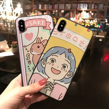 

3D Embossed Cute Girl Phone Case for Samsung Galaxy S10e S8 S9 S10 S20 Ultra Plus Note 8 9 10 Plus Soft Back Cover Coque