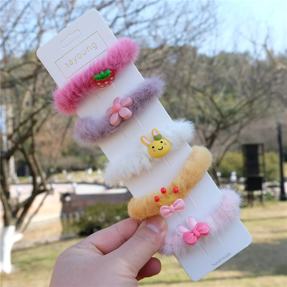 Аксессуары для волос маленьких девочек набор зажимов Детские Мультяшные повязки