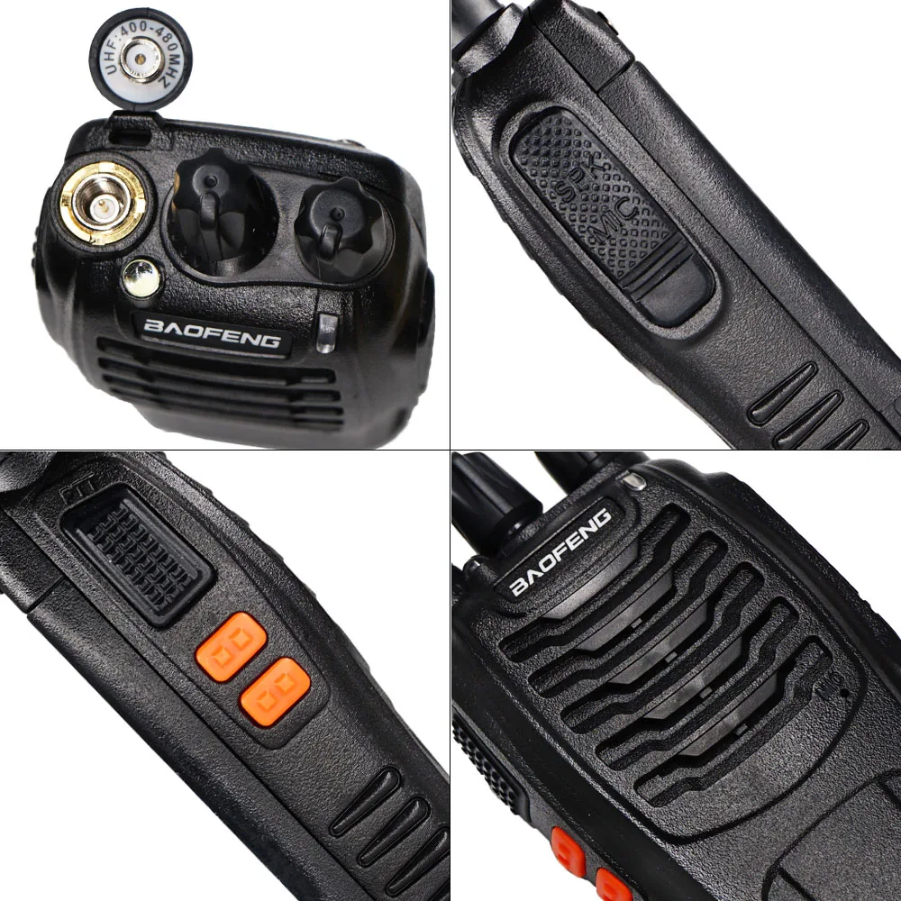 2 шт Baofeng BF-888S Walkie Talkie BF888s двухстороннее радио 5 Вт UHF 400-470 МГц Comunicador передатчик приемопередатчик 1-5 км Диапазон разговора