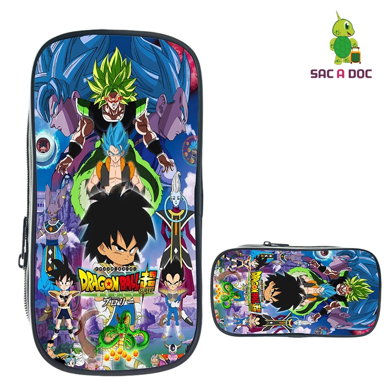 Пеналы Dragon Ball для девочек-подростков, косметички, школьные принадлежности, канцелярские принадлежности, сумка для хранения, Dragon Ball, хип-хоп, аниме, макияж, сумка