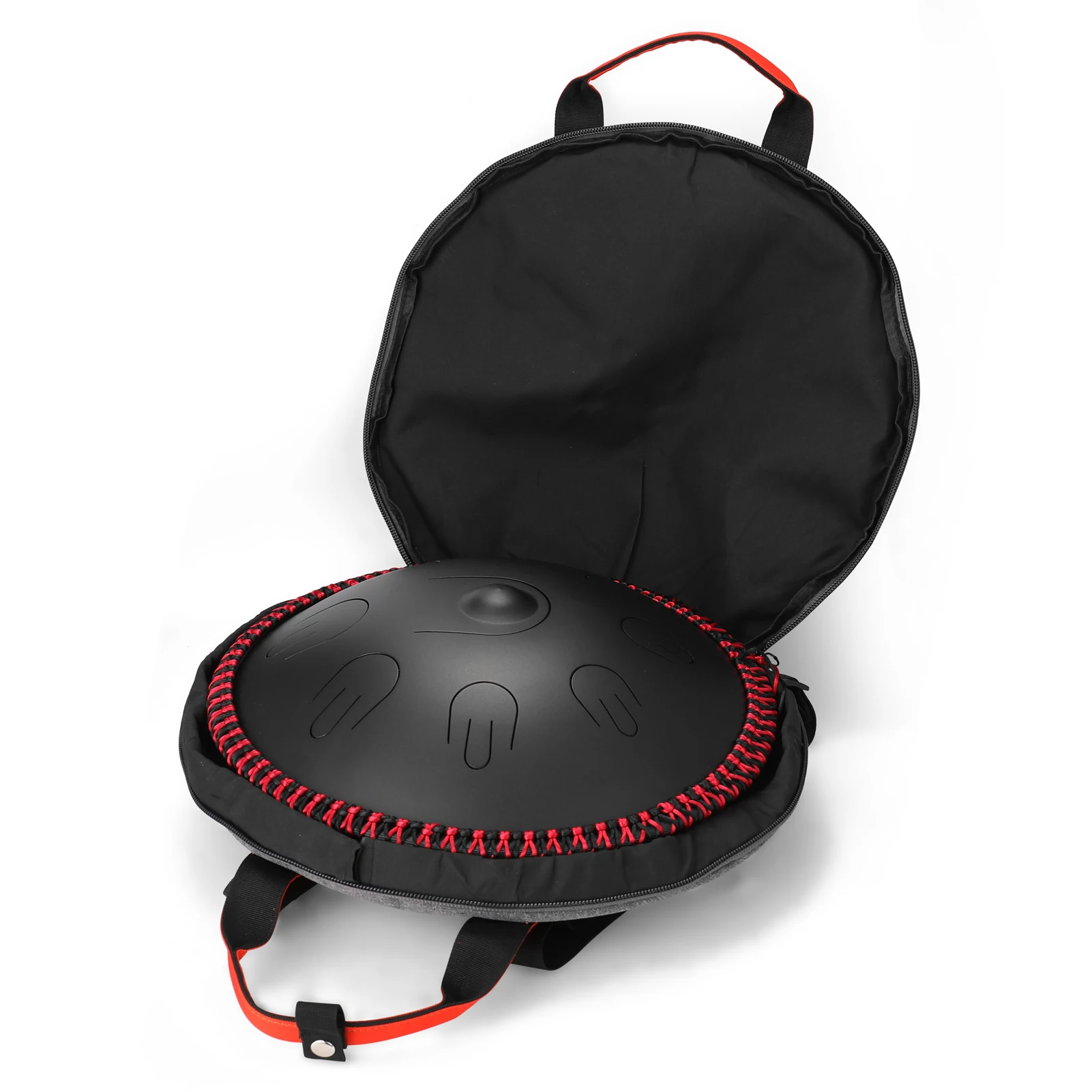 15 inch 9-Tone Steel Tongue Drum D Minor tones Hand Pan Drums with Drumsticks Percussion Drummers Musical Instruments