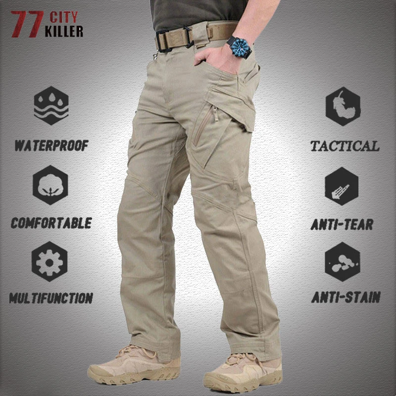 Pantalones tácticos para hombre, pantalones militares de combate Swat de talla grande 5xl, pantalones militares multibolsillos para hombre, impermeables, resistentes al desgaste, Jogger de carga para hombre Pantalones informales - AliExpress