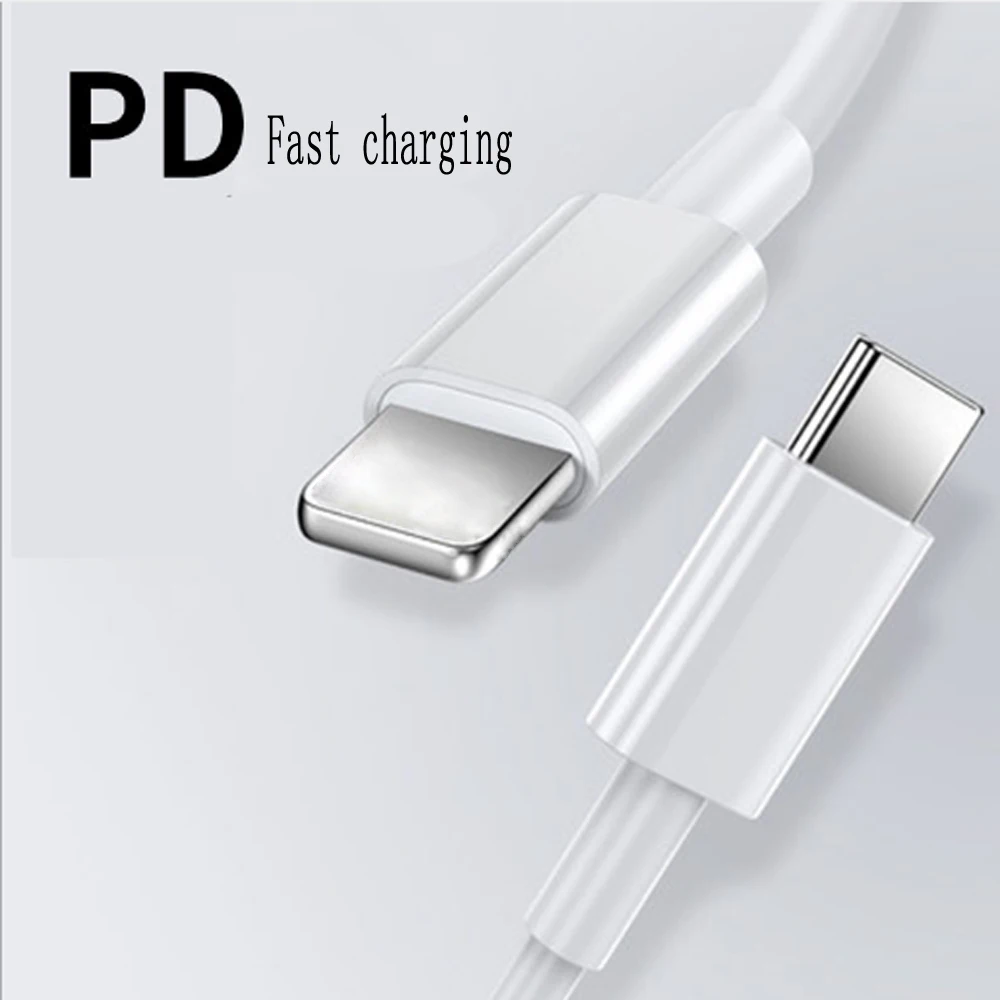10pcs PD Fast Charging Cable USB C For iPh Xs X XR 8 8plus 11pro Max 8pin to TypeC Quick charger 2A 1M