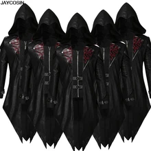 KLV, мужские блейзеры, кожаный пиджак, готический стиль, тонкая, стимпанк, Униформа с вышивкой, худи, праздничная верхняя одежда, вечерние, повседневные