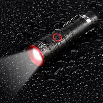 

Powerful Led Flashlight Ultra Bright Led torch T6 Zoom Bicycle Light 18650 Battery Waterproof Outdoor Flashlight Portable