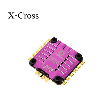 

Flycolor X-Cross 60A BLheli_32 3-6S 4 in 1 Brushless ESC With 5V BEC Output For RC Drone FPV Racing