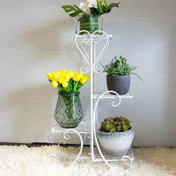 

Flower Rack, Multi-layer Iron Art Indoor Flower Rack, Living Room, Landing Flower Rack Balcony, Green Flower Rack, Flower