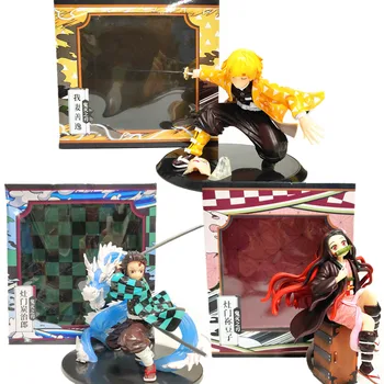 

Kimetsu no Yaiba Nezuko Tanjirou Zenitsu Figure 1/8 PVC Model Toy Demon Slayer Anime The Dragon of Change Action Figure Toys