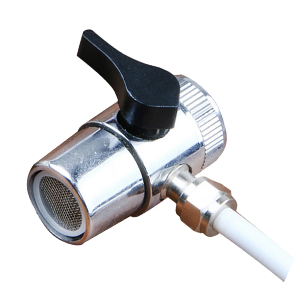 Valve Adapter Brass for Toilet Valve with Shut off-3 Way Tee Water Diverter
