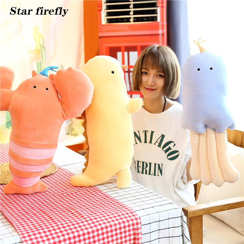 70 см большая игрушка peluche, подушка для новорожденных, морская серия, подушка осьминог, Омар, мягкие плюшевые животные, Kawaii, плюшевые детские мягкие игрушки