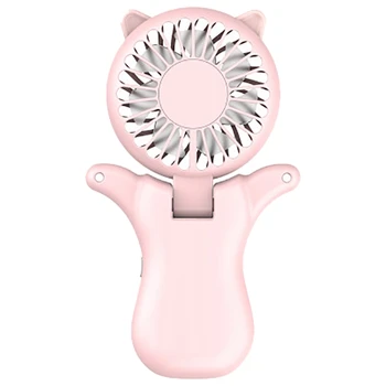 

Mini Fan Lazy Portable Lanyard Hanging Neck Fan Handheld Desktop Folding USB Mini Mute Cute Little Fan