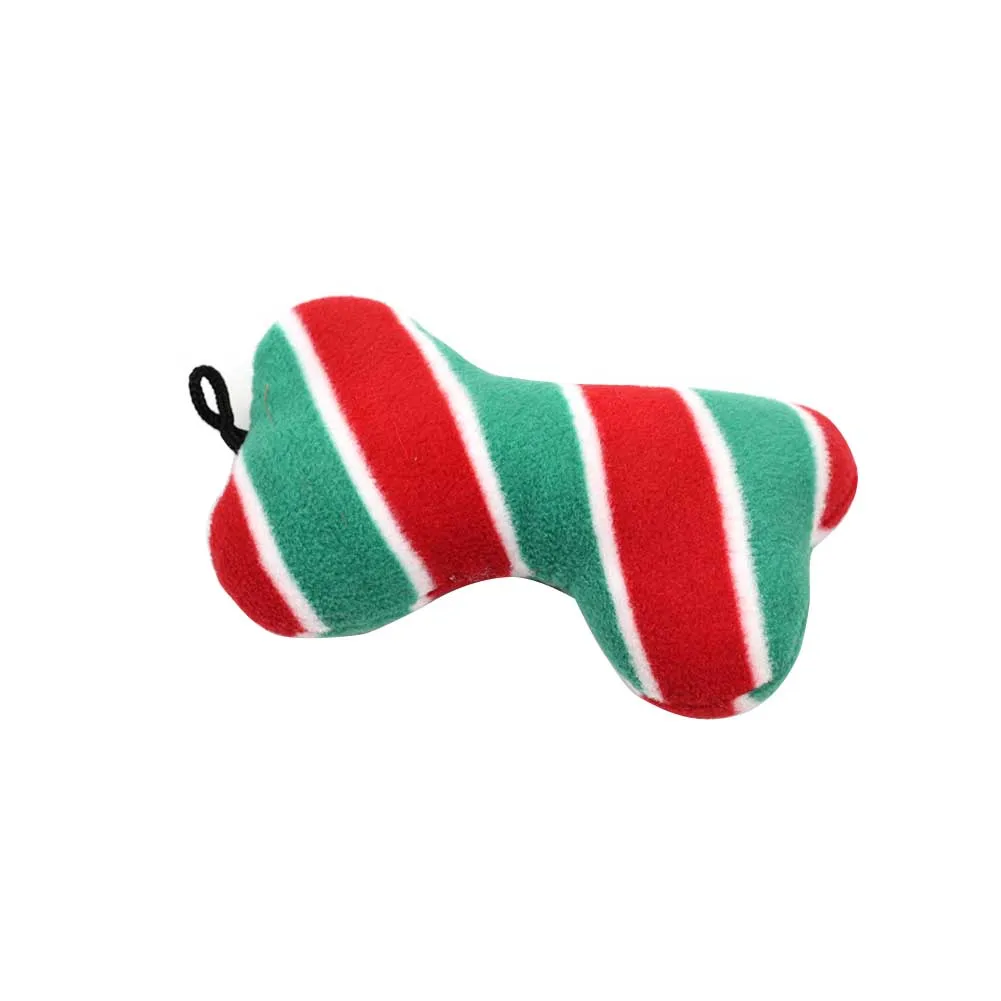 Christmas Bite Resistant Stuffed Soft Plush Penguin Shape Non Toxic Vocal Training Funny Chew Dog Toy Squeaky Teeth Cleaning