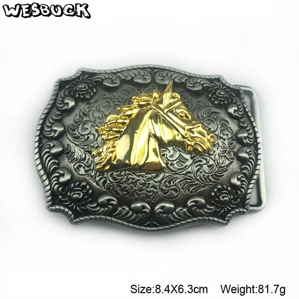 Man Horse Belt Buckle Buckle Belts Horse Head Cowboys Horse Belt