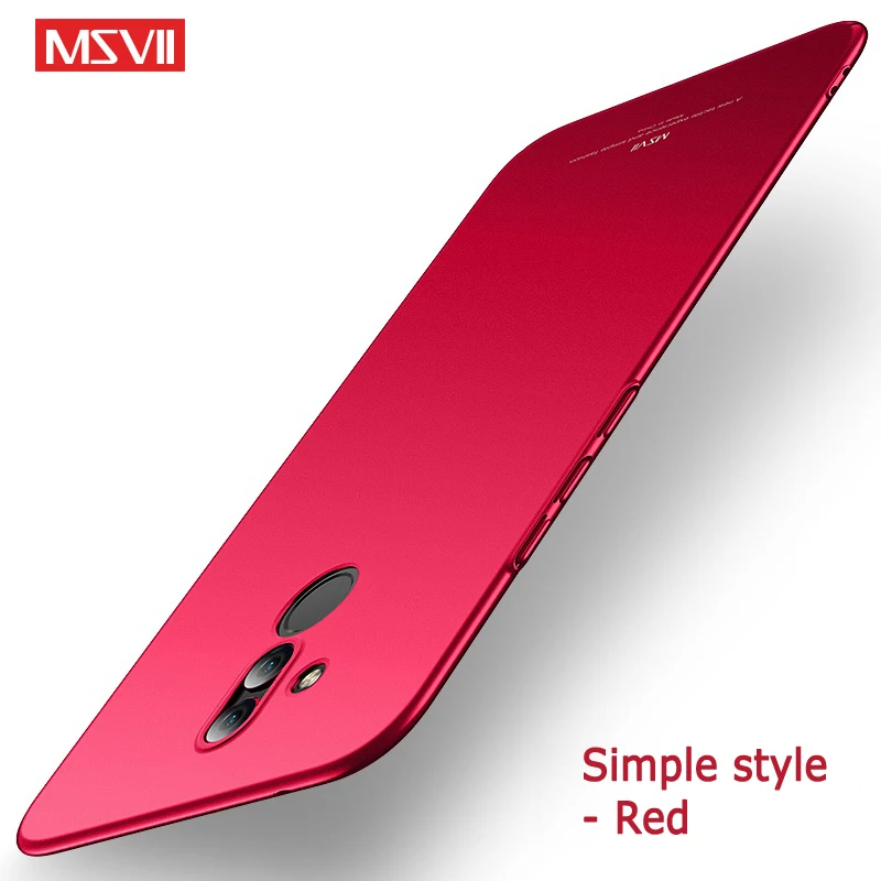Для huawei mate 20 Pro X чехол Msvii тонкий матовый Coque mate 20 Lite чехол Жесткий PC чехол для huawei mate 20 Lite X Pro чехол s - Цвет: Simple Red