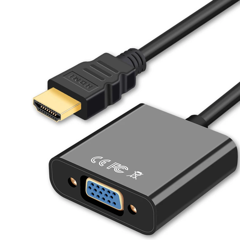 HDMI к VGA адаптер кабель конвертер HDMI2av цифро-аналоговый видео аудио для ПК ноутбука