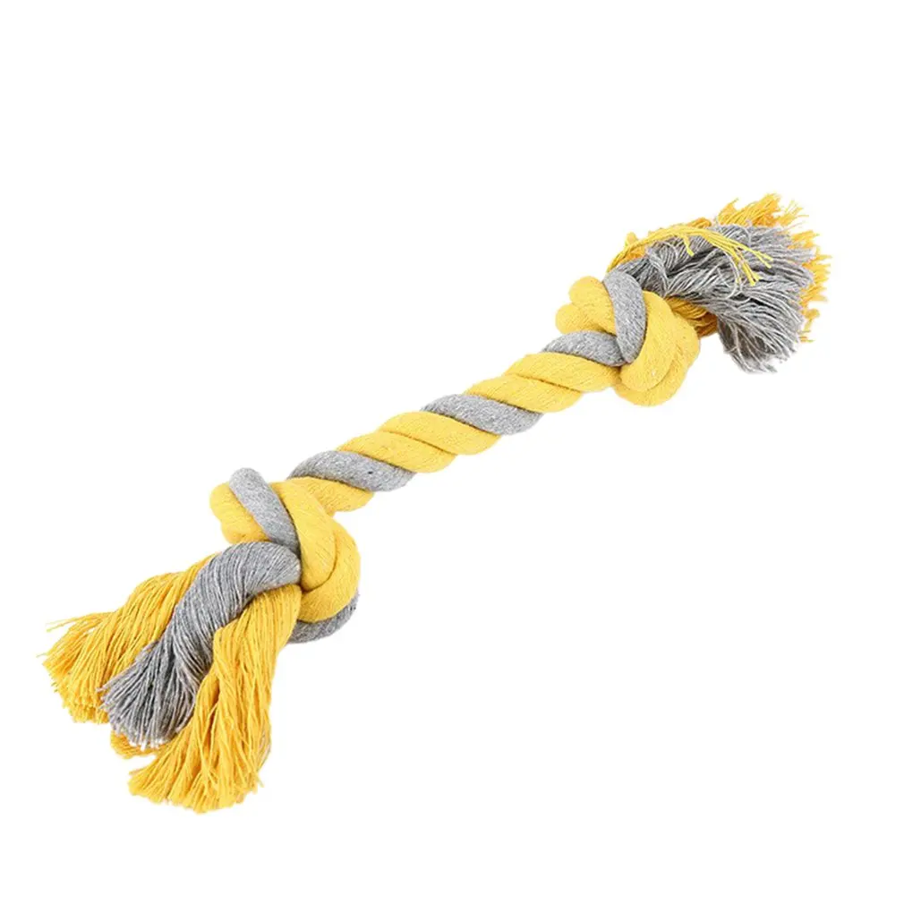 Pet Bite resistant Teeth Cotton Rope Toy Clean Tooth Rope Bone Bite