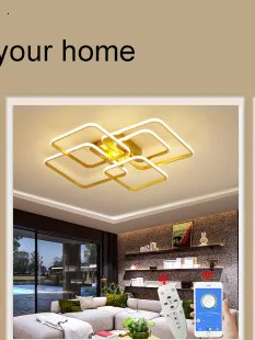 NEO Gleam Modern Led ceiling lighst Lamp for living room bedroom study room Gold/Black Color Ceiling Lamp Free Shipping recessed ceiling