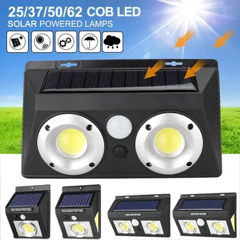 

25/37/50/62LED Solar Powered Wall Light Motion Sensor Outdoor Garden Security Lamp