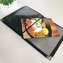 Книга меню А5 рецепт зажим для меню прайс-лист из искусственной кожи